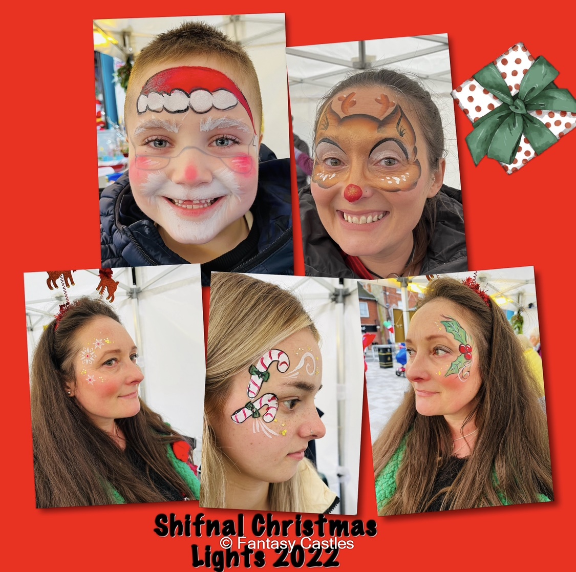 Christmas event face painting Telford & Shrewsbury