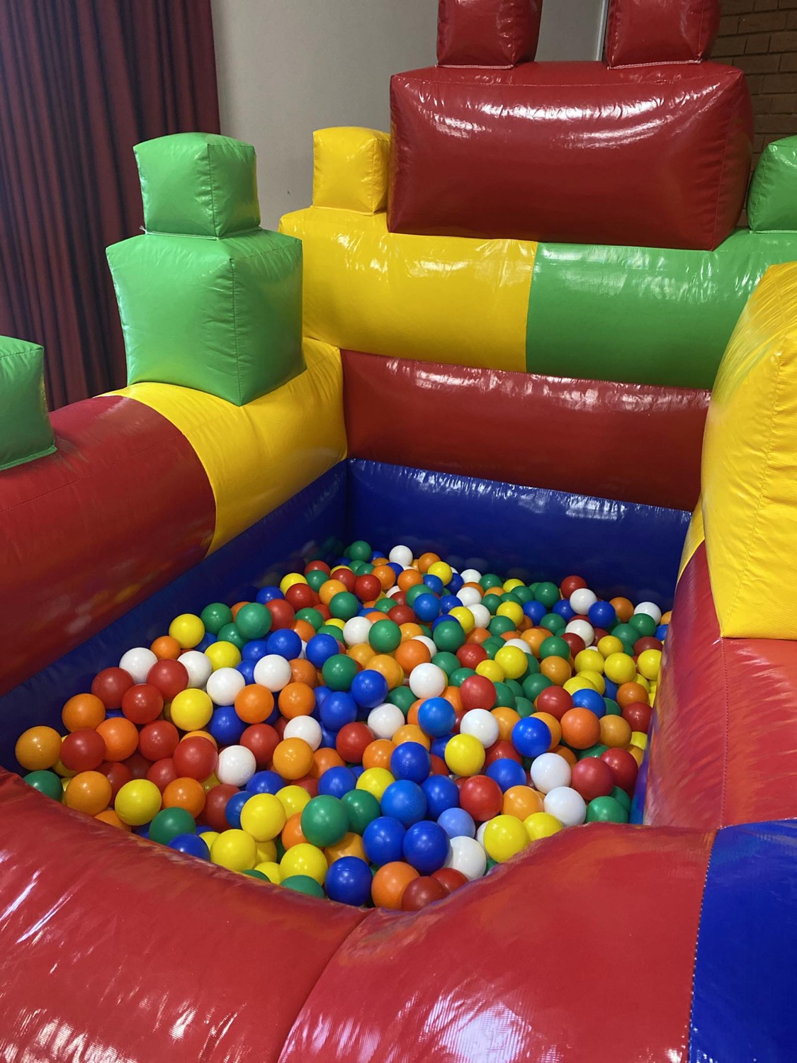 lego ball pool filled with balls