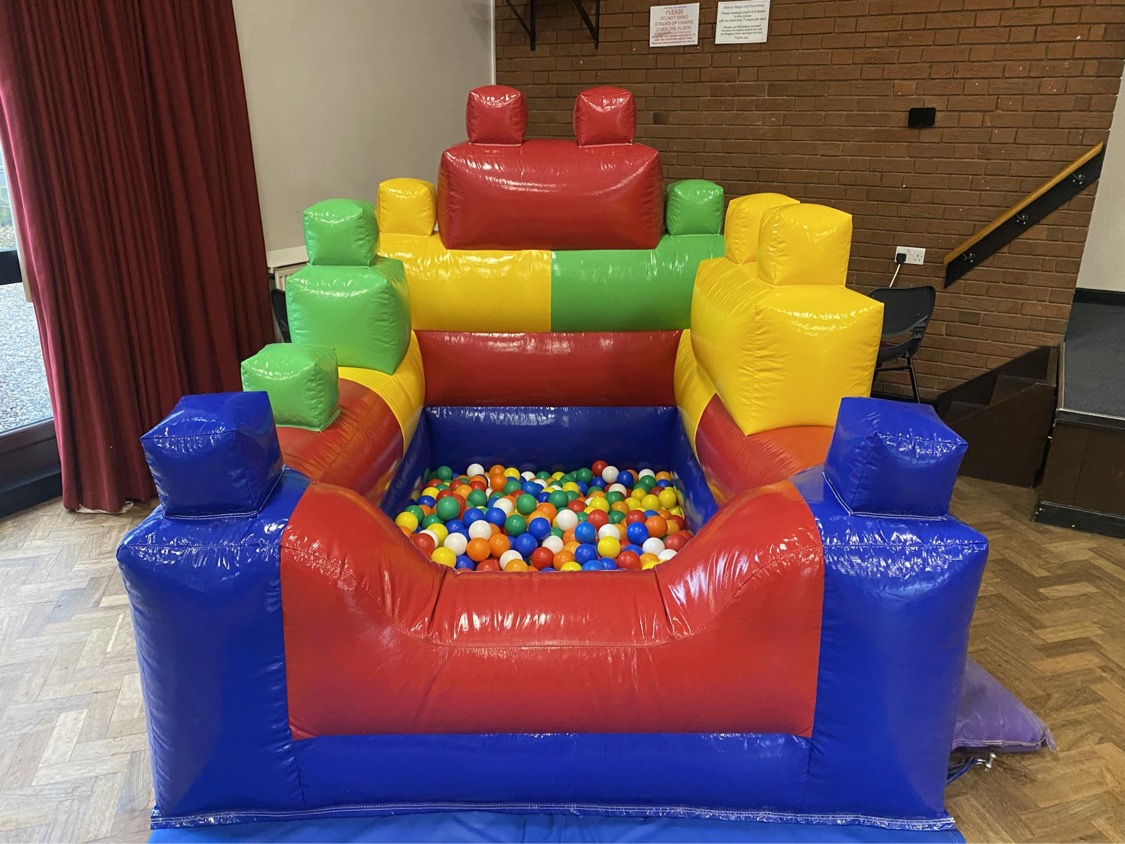 lego ball pool filled with balls